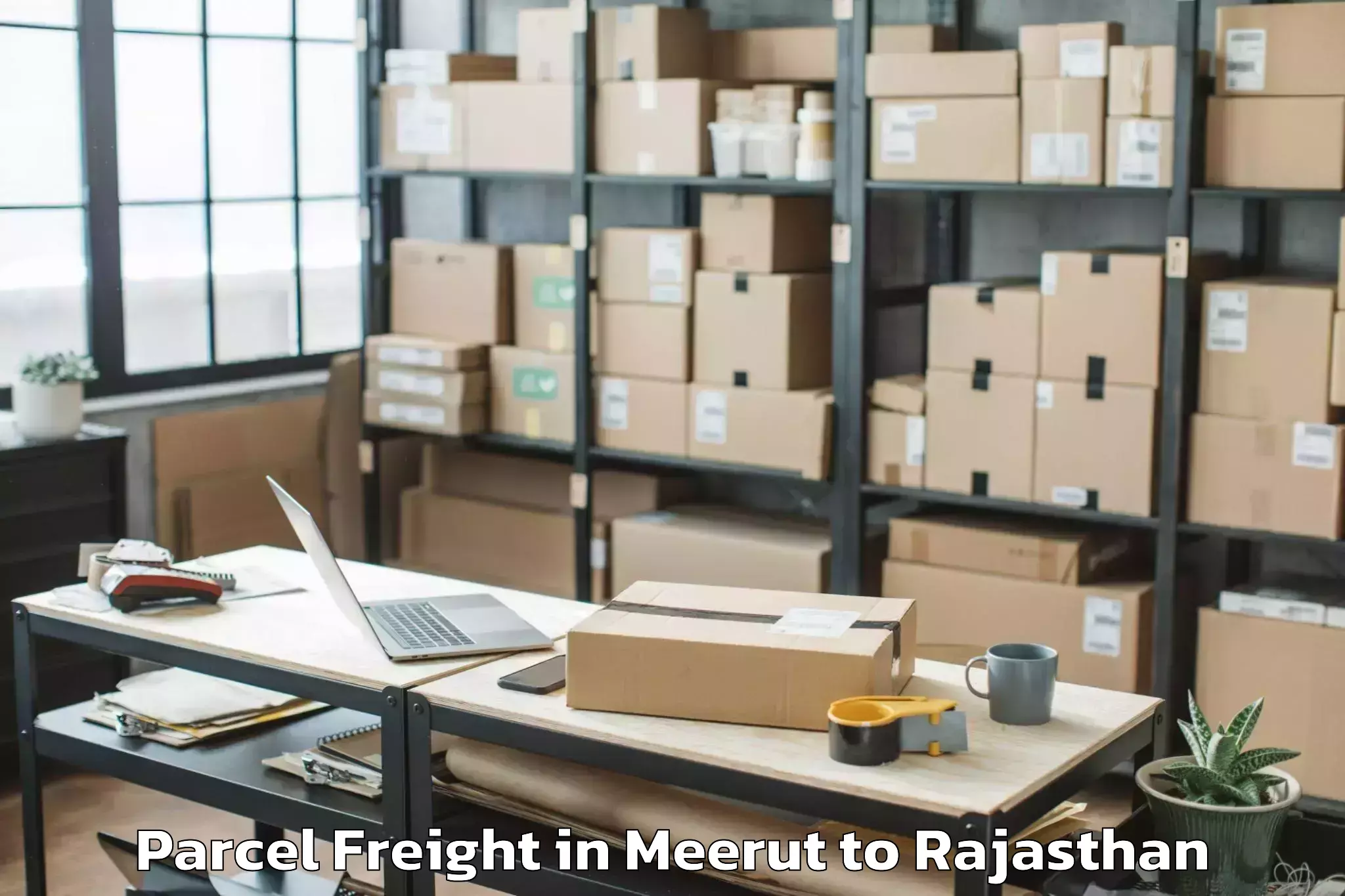 Discover Meerut to Bhim Parcel Freight